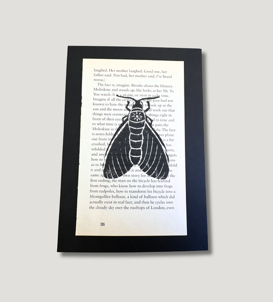 "Paper Insect" Original Linoprint | A5